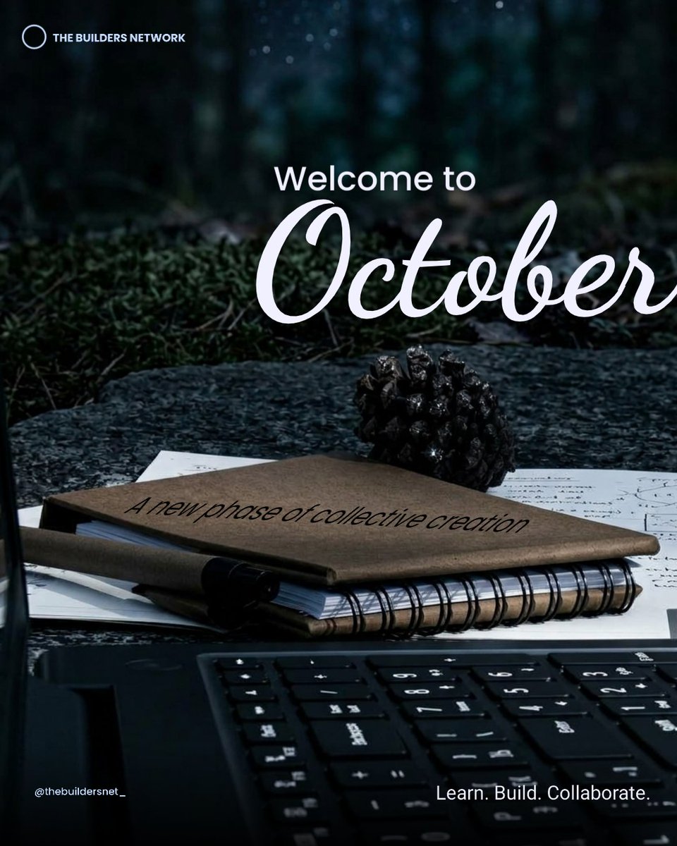 thebuildersnet_'s tweet photo. October is here.
No warmup. No reset.
What you build this month speaks for itself by November.
Start today.
THE BUILDERS NETWORK. Learn. Build. Collaborate. https://t.co/rzGZALzpJl