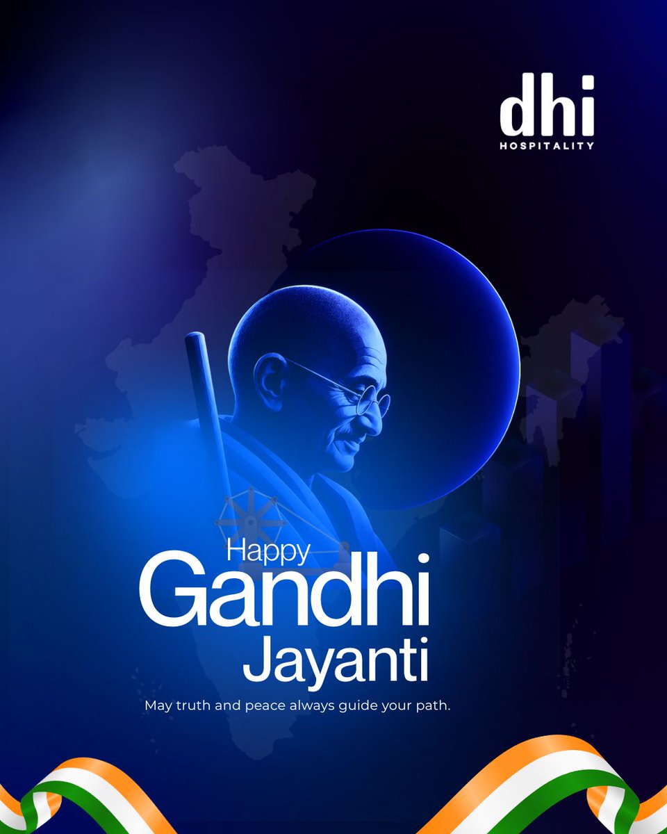 dhihospitality's tweet photo. Truth, practised with discipline, becomes a way of leading.

On Gandhi Jayanti, dhi Hospitality honours a life that proved clarity of conviction can move a nation.

#GandhiJayanti https://t.co/rru3afhDTw