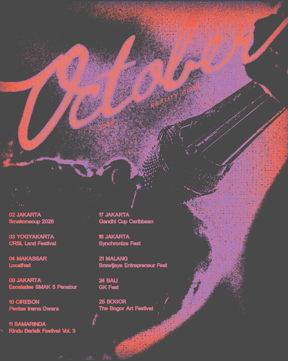 reality_club's tweet photo. Where you can find us this October. See you there? https://t.co/AlLLIUooyC