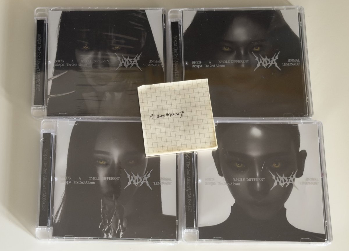 nonoitsnousejo's tweet photo. wts lfb ph • ready to ship sealed aespa lemonade mutant version jewel case

karina winter giselle ningning ₱400 each
ships via jnt, ggx, or sdd https://t.co/YYJWEPiZW3