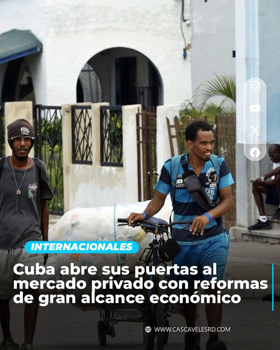 RaniaLiakou's tweet photo. Photo by CASCAVELES RD on September 5, 2026. Cuba opens its doors to the private market with far-reaching economic reforms. https://t.co/vy1AaIFPo0