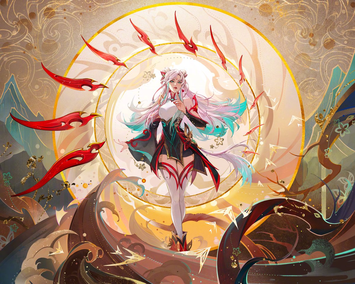 waywardcxnnibal's tweet photo. Here are the full Mythmaker Irelia and Radiant Wukong artworks from the 2024 TFT Inkborn Fables promo. https://t.co/W5DaHYee3P