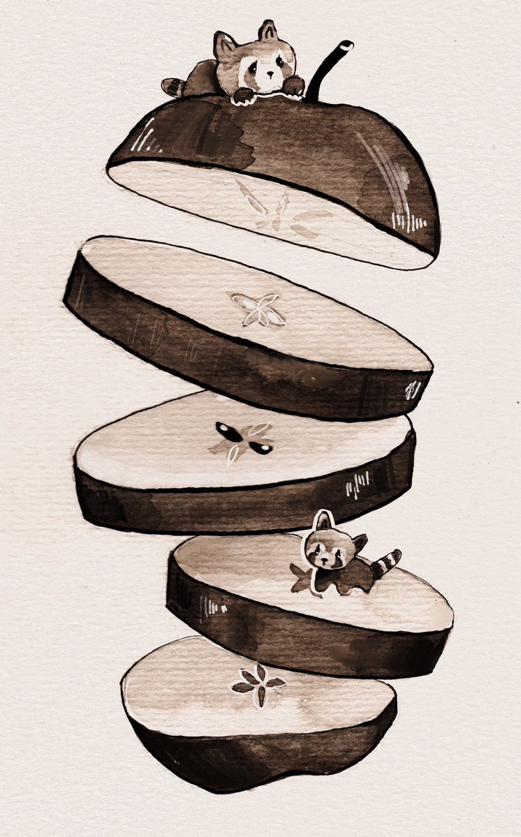 PolenchekART's tweet photo. Day 1 - Apple
#inktober #inktober2026 #apple #art #redpanda https://t.co/OVWRoJKW7a