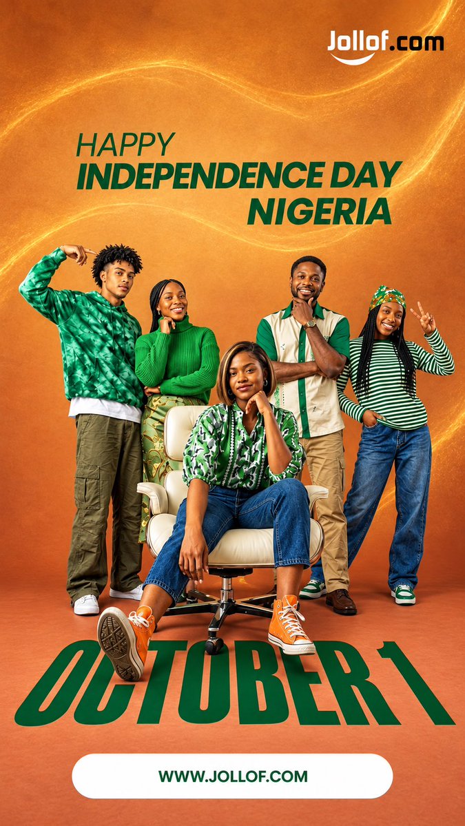 Jollofapp's tweet photo. This October 1st, we celebrate our pride, culture, and unity. 🇳🇬

We’re also celebrating the app that brings independence and convenience to your everyday life.

No stress. No delays. Just absolute ease with https://t.co/DsOIFLHWsU.

#HappyIndependenceDay #October1st #NigeriaAt66 https://t.co/VRdOPcX1xI