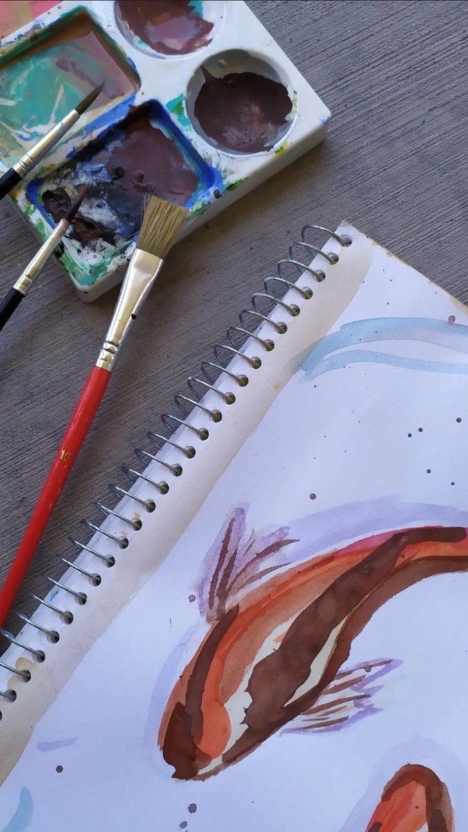 framboesanerd's tweet photo. começando o dia pintando um pouco antes da minha aula começar :D https://t.co/MOfiRsu6CQ