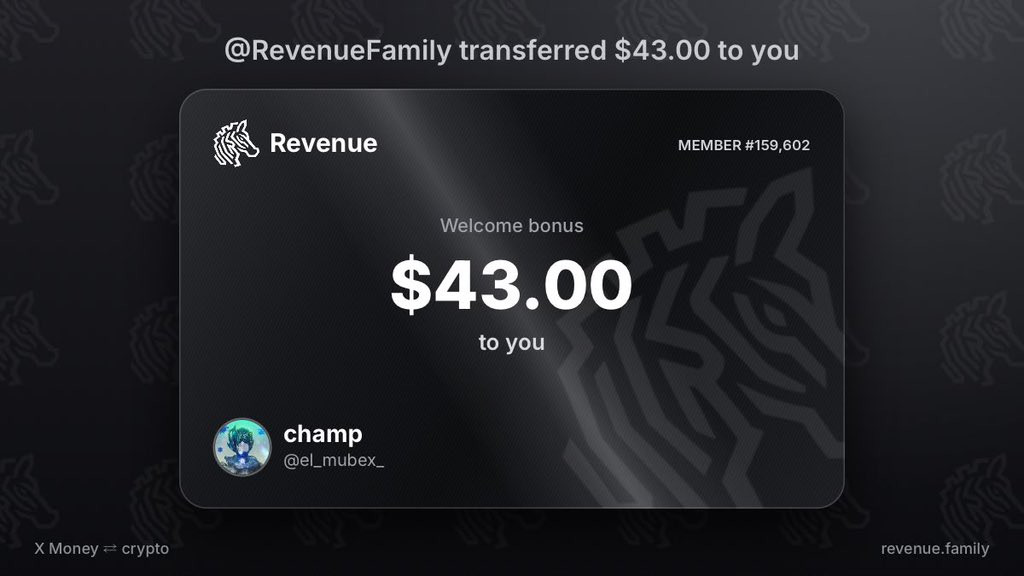 el_mubex_'s tweet photo. @RevenueFamily Balance update: $43.00 from @RevenueFamily https://t.co/jiKF0OTHJd