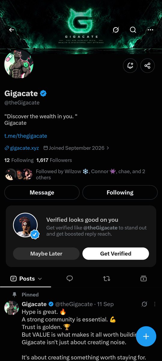 KENZO9129's tweet photo. @theGigacate All joined and supporting the vision

Let's grow together https://t.co/2IJokyvHMB