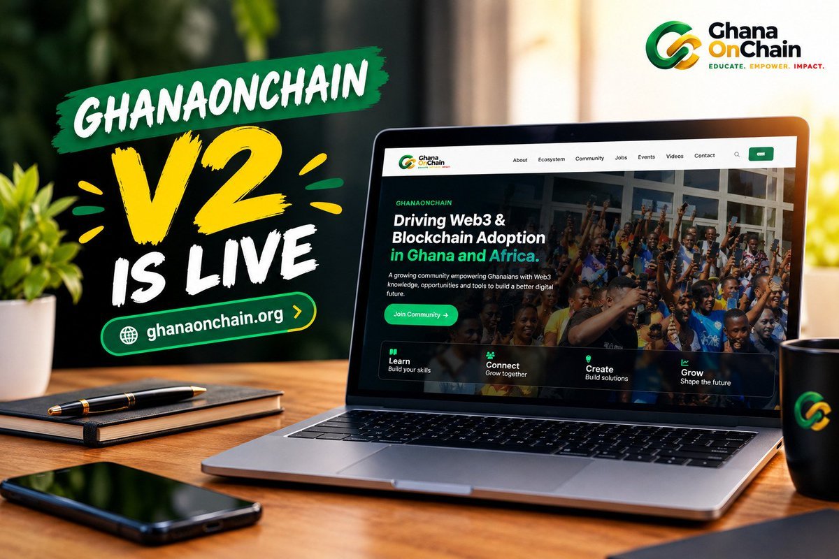 ghanaonchain's tweet photo. V2 is officially live, tonight we’re getting together to talk about it

🕗 8:00 PM GMT

We’ll talk about:
• What we’ve built
• What V2 means for the community
• What’s coming next
• How you can get involved

Come hang out, ask questions and share ideas
https://t.co/sJwbDe6XxD https://t.co/GhOAgnlaU8