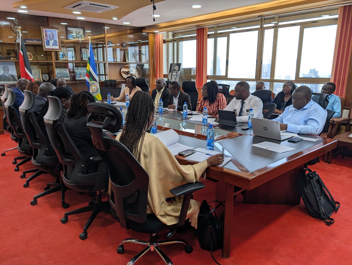 IndustryKE's tweet photo. State Departments for Industry, Industrialisation Secretary, Prof. Erastus Gatebe, today chaired a meeting of the ministerial committee on the Kenya Industrialisation Summit, to be held from the 2nd to 6th of November.

The Summit, said Prof. Gatebe, will be an inter-ministerial event where ministries involved will be showcasing their contribution towards the growth of industry.

These ministries, he noted, including Agriculture, Education, MSMES, Environment and Energy amongst others,will be involved in the summit, being key enablers in the growth of industry.