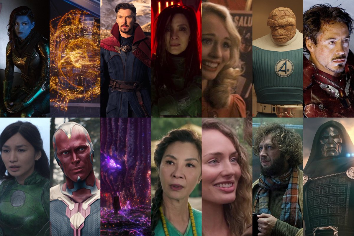 MarvelExrth616's tweet photo. Actors who played multiple characters in the MCU and we didn't realised

The MCU has reused several actors in completely different roles, and some of these are surprisingly easy to miss:

• Gemma Chan: Minn-Erva in Captain Marvel → Sersi in Eternals

• Michelle Yeoh: Aleta Ogord in Guardians of the Galaxy Vol. 2 → Ying Nan in Shang-Chi

• Laura Haddock: Captain America fan in The First Avenger → Meredith Quill in Guardians of the Galaxy

• Benedict Cumberbatch: Doctor Strange → Dormammu in Doctor Strange

• Paul Bettany: JARVIS → Vision

• Ebon Moss-Bachrach: Micro in The Punisher → Ben Grimm/The Thing in The Fantastic Four: First Steps

• Robert Downey Jr.: Tony Stark/Iron Man → Victor von Doom/Doctor Doom

Some were separated by years, some by completely different projects, and Bettany even went from voicing the AI that helped create Vision to actually playing Vision himself.
