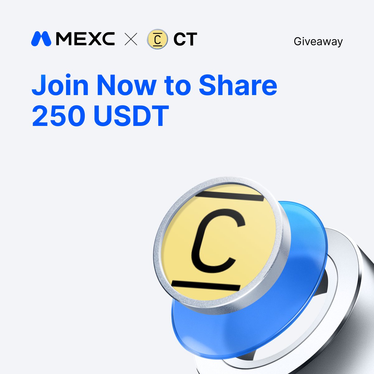 Alpha_MEXC's tweet photo. 🎁 Join MEXC Listings giveaway to win 250$ USDT:

1️⃣ Follow @Alpha_MEXC
2️⃣ Comment with your UID &amp; proof of Airdrop+ event registration

10 lucky winners will share the prize. Ends on Oct 5.

Register $CT Airdrop+ Event Now: https://t.co/3pA2CgaFpp https://t.co/fxsyhkpjcE