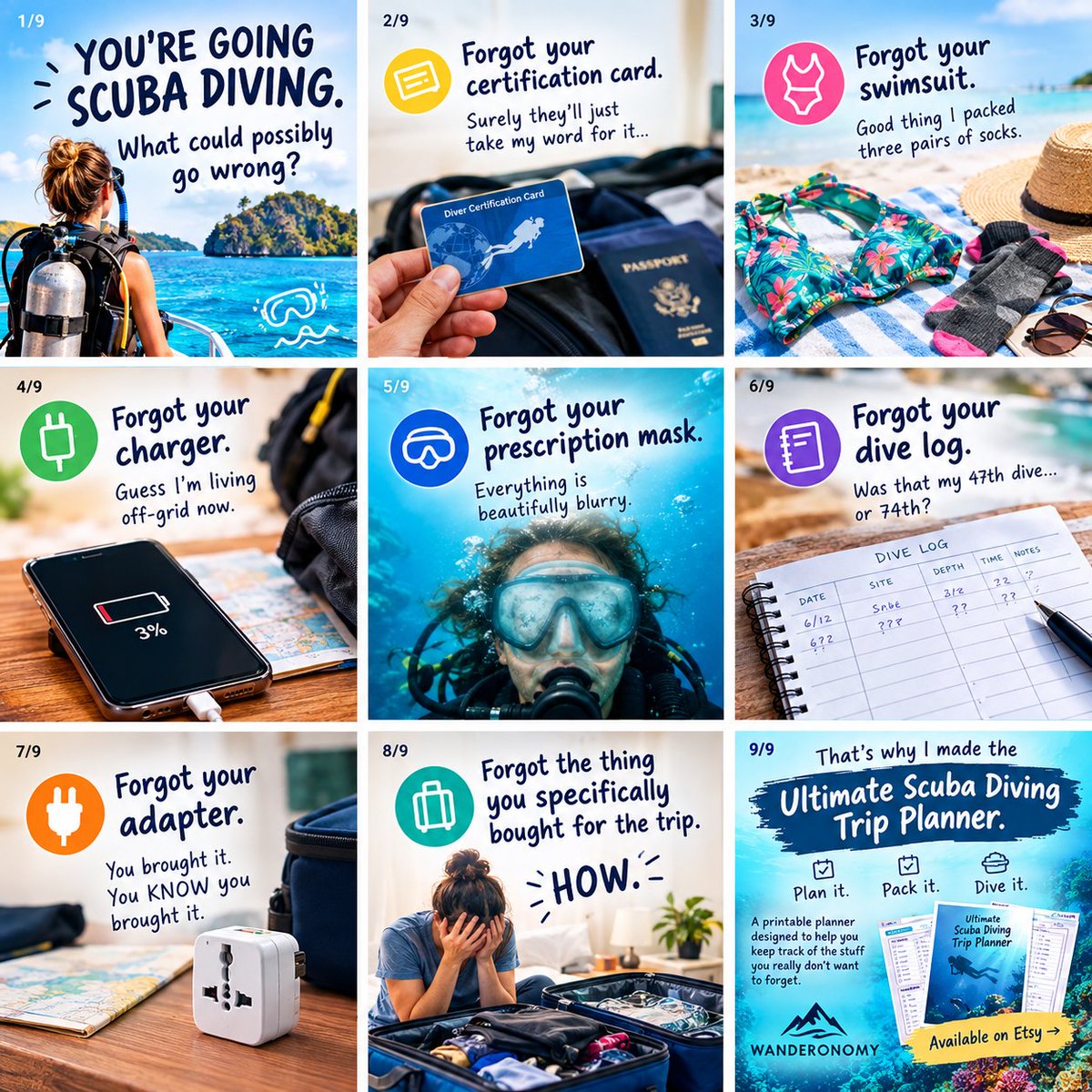 wanderonomy's tweet photo. DM for a 20% of coupon! #wanderonomy #etsy #travelplanner #scubadiving https://t.co/KAnhVEqbDj
