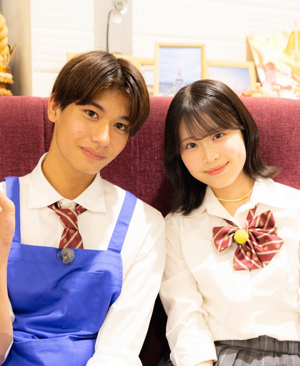 non_oO_'s tweet photo. すーちゃんの笑った時のえくぼかわいいはるかにパワー(？)送ってるすーちゃんかわいい🥹💘
 #すーはる https://t.co/kcChkDknw6