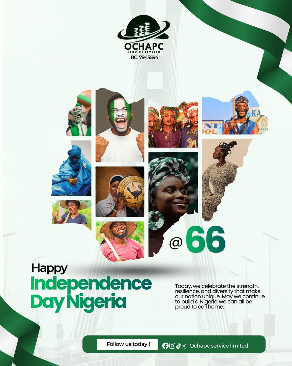 Ochapc_Service's tweet photo. Happy New Month — October! ✨

May this new month bring new opportunities, greater achievements, peace, and abundant blessings to you and your loved ones.

As we step into the final quarter of the year, may every effort yield

Welcome to October! 🎉🇳🇬OCHAPC Service Limited https://t.co/3dEGyn4z5Y