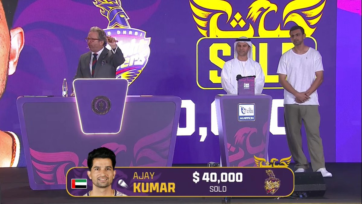 KnightClub_KKR's tweet photo. 𝑾𝒆𝒍𝒄𝒐𝒎𝒆 𝒂𝒈𝒂𝒊𝒏 𝑲𝒏𝒊𝒈𝒉𝒕 𝑭𝒂𝒎𝒊𝒍𝒚! 💜💛

Ajay Kumar in ADKR. 🔥 https://t.co/x3hfrKSg4C