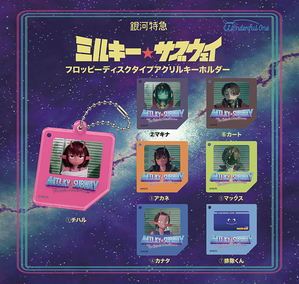 MilkySubway_gc's tweet photo. レトロなフロッピーディスク風デザインが目を引く✨

【銀河特急ミルキー★サブウェイ フロッピーディスクイプアクリルキーホルダー】

あみあみで予約開始！【PR】
https://t.co/MFQczR0s2c https://t.co/f9WkTu8Cjb