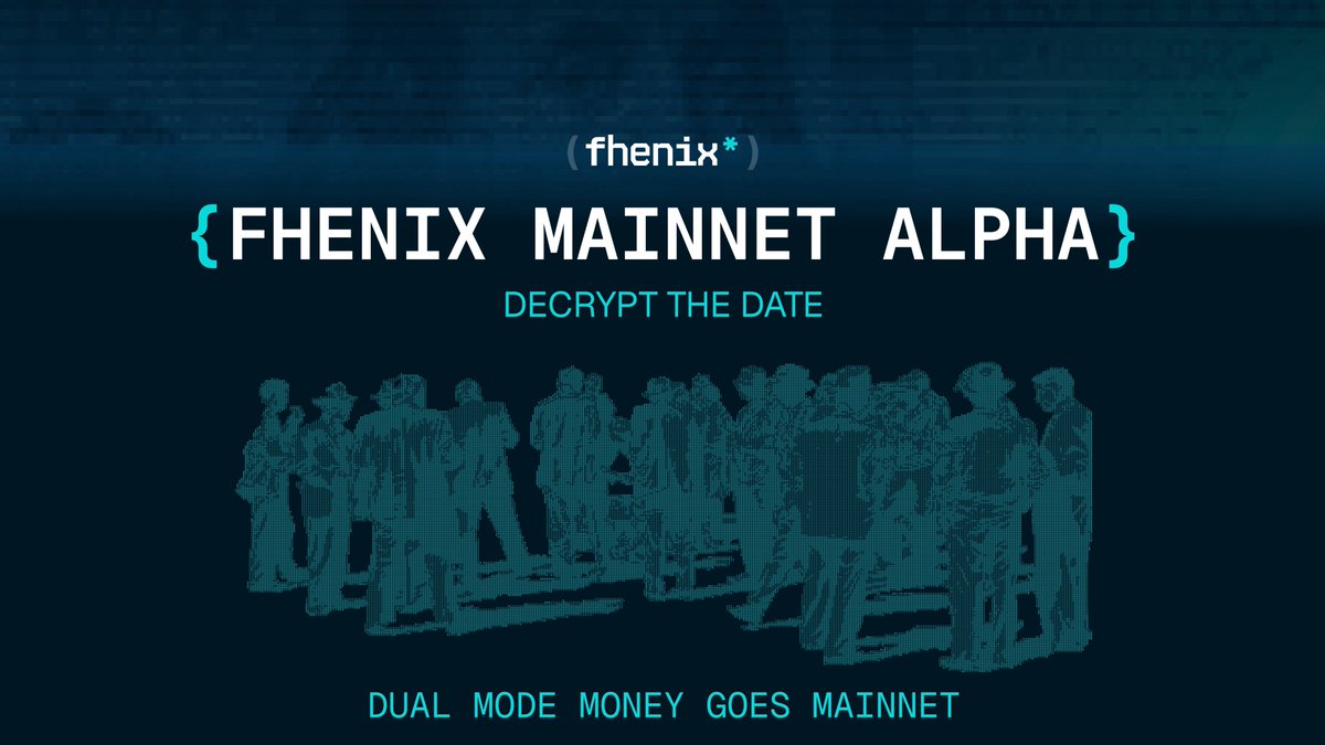 cryptowithdaisy's tweet photo. I’ve been around Fhenix for a while now, from creating content around CoFHE and encrypted applications to participating in campaigns and watching the community slowly build toward this moment.

So decrypting the Fhenix mainnet date today feels a little different.

I’ve watched this project grow from the community side, created content around what they’re building, experimented with encrypted applications, and shown up for different campaigns along the way.

And now we’re finally here.

Mainnet. 🥹

There’s something special about seeing a date attached to a milestone you’ve been talking about and watching people work towards for so long.

I’ve decrypted mine, and you can decrypt yours too before the date is revealed publicly. 👀

Go find out the Fhenix mainnet date yourself:
https://t.co/UIRXGZiPeQ

I want to see who else gets it.