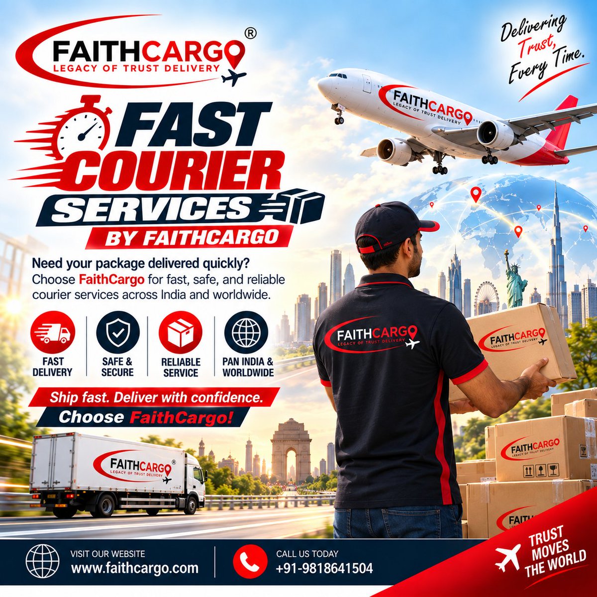 faithcargo's tweet photo. โก๐ฆ Fast Courier Services by FaithCargo!
Need your package delivered quickly? Choose FaithCargo for fast, safe, and reliable courier services across India and worldwide. ๐โ๏ธ๐
https://t.co/PAZ8ptBKTl
#FaithCargo #FastCourierServices #FastDelivery #ExpressCourier #QuickShip https://t.co/RneRZsg60D