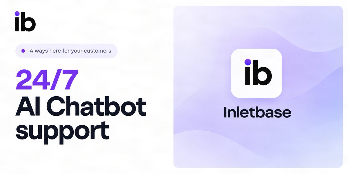 Inletbase's tweet photo. Most website chatbots answer questions.
The useful ones move visitors forward.

A visitor lands on your website with a question.

The chatbot gives an answer.

But what happens next?

A well-designed AI chatbot should help the visitor take the next relevant step:
1. Find the right service or page.
2. Understand whether the solution fits their needs.
3. Compare available options.
4. Share basic project or business details.
5. Connect with the right person when human help is needed.

For example:
Visitor: “Do you build WordPress websites for small businesses?”

Useful chatbot flow:
1. Explain the relevant service.
2. Ask what type of website the visitor needs.
3. Identify the visitor’s project requirements.
4. Collect contact details.
5. Send the enquiry to the appropriate team member.

The value of an AI chatbot is not only in producing an answer.

It is in helping the visitor reach the right next step, with less friction.

Inletbase helps businesses deploy AI chatbots trained on their own content and connect conversations with forms and workflows.

What should an AI chatbot help visitors do first on your website: find information, choose a service, or contact your team?

#AIChatbot #WordPress #WebsiteAutomation