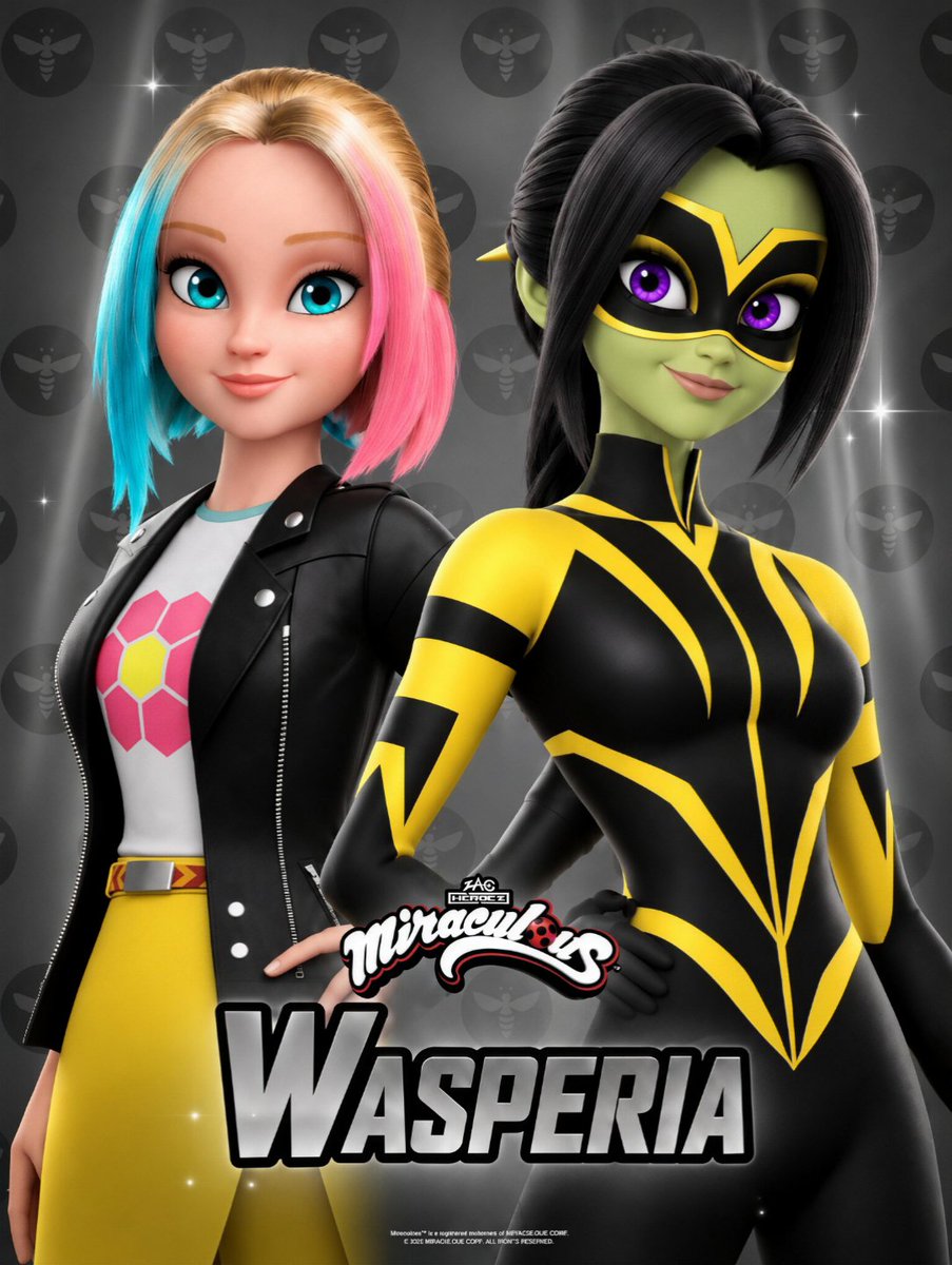 MLB_Shadybug1's tweet photo. 🚨🚨 BREAKING: The official posters of Zoé as Fury &amp; Wasperia for ‘MIRACULOUS SEASON 7’ have been revealed.

#mlbtwt #mlbs7 #mlb #mlbs7leaks
#zoélee #vesperia #chloébourgeois https://t.co/PKsrG1a8bA