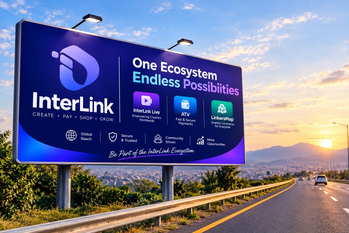 Salmanbulllh6a's tweet photo. The bigger vision of InterLink is taking shape: creators generate value, payments move digitally, and commerce connects people across the ecosystem. One network, multiple use cases, one expanding digital economy.
#InterLink #ITLG #ITL https://t.co/iBzwjAtjlJ