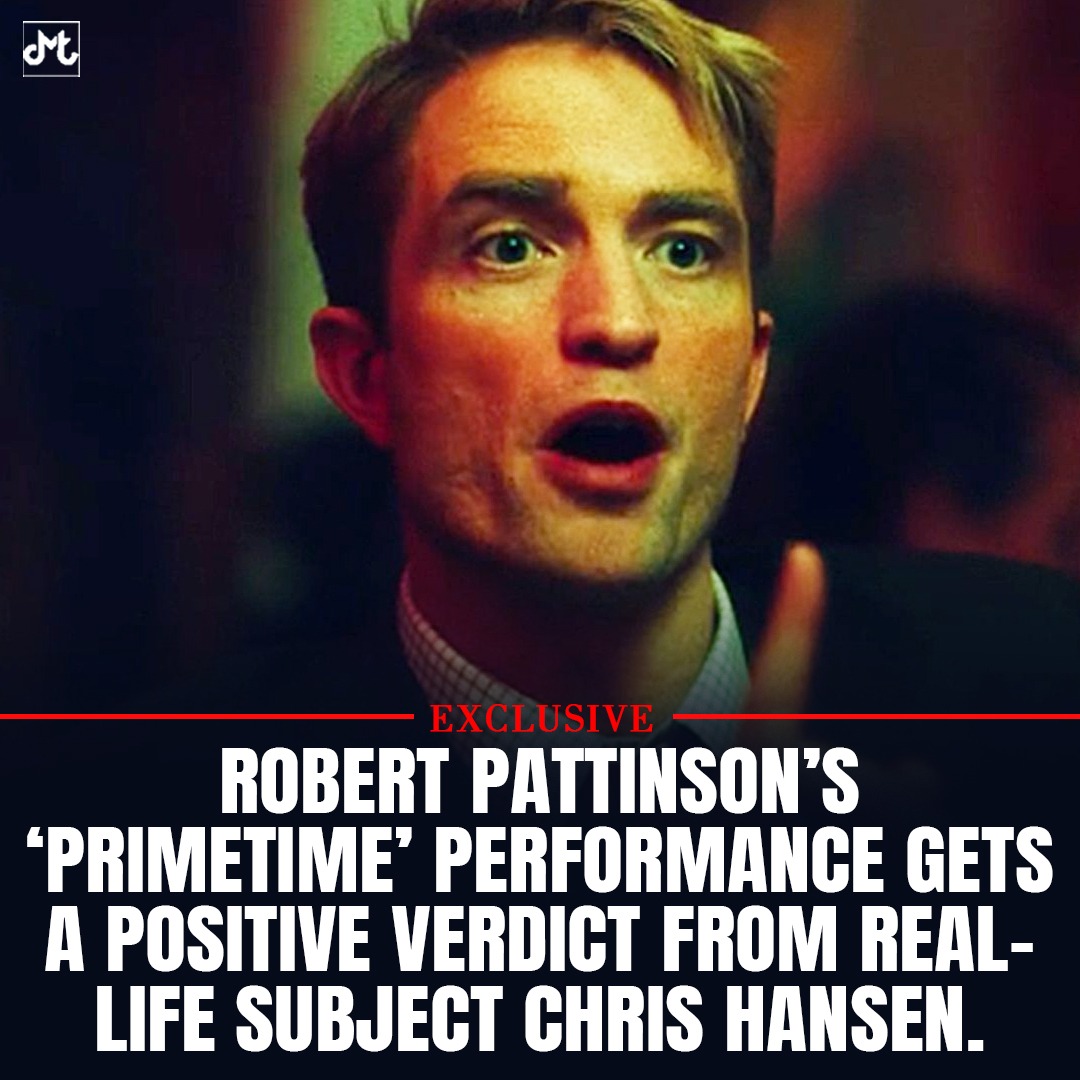 AnnyNairobi's tweet photo. Photo by DMT on September 01, 2026. Robert Pattinson’s performance in “Primetime” earns praise from real-life subject Chris Hansen. https://t.co/ekzWg8DYm7