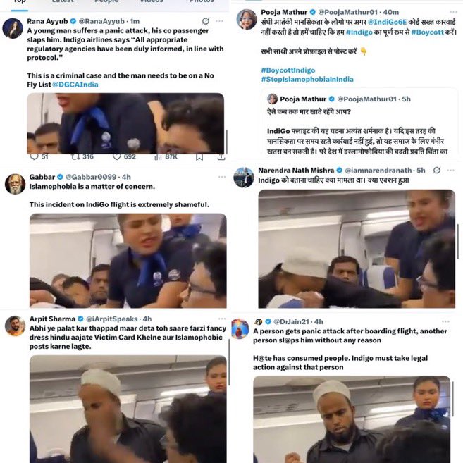 FabulasGuy's tweet photo. Remember this Indigo slap-gate

Muslim man slapped Muslim but without confirmation, left ecosystem blamed Hindus, RSS, BJP.

Later the deleted tweets after truth exposed 

This is their real agenda. Reason why they are not posting for Pilot Smit Machchhar. https://t.co/UX74kZQWqT