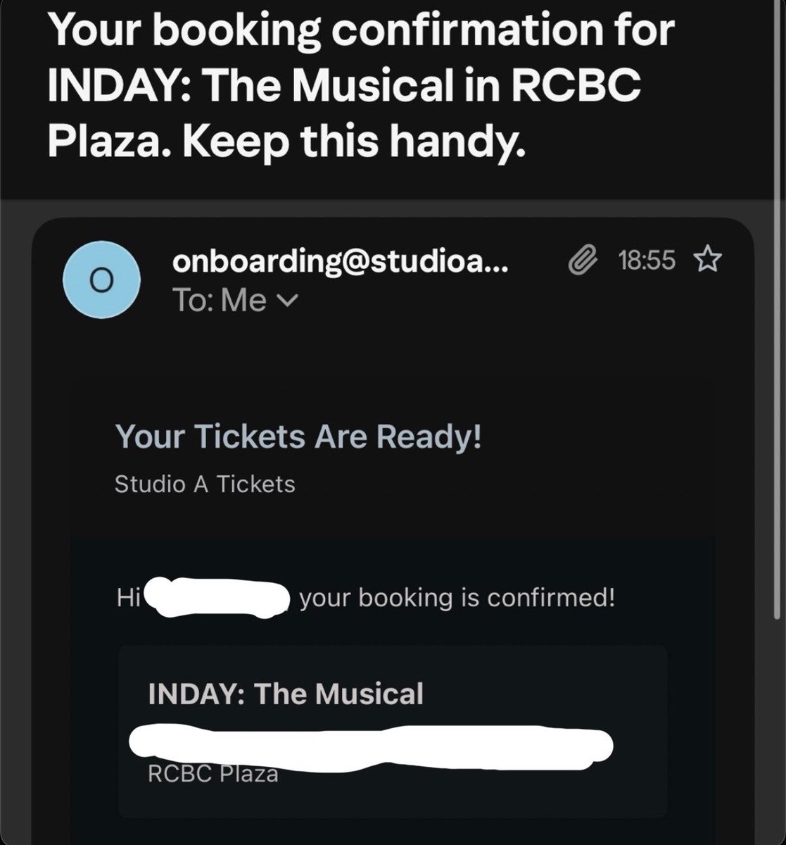 FckTitoQC's tweet photo. See you @ElhaNympha !!! #IndayTheMusical https://t.co/YcERVCY2PN