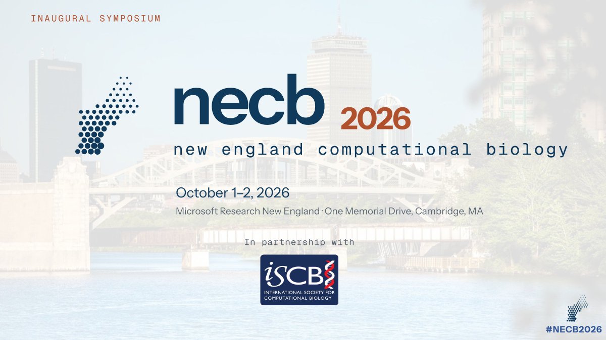 lucapinello's tweet photo. So excited for today! 🎉 We open the first New England Computational Biology Symposium at Microsoft Research New England. By chance, it's also 10 years to the day since I started my lab. 
Perfect way to celebrate this milestone!
https://t.co/gMVKobXWDU   
#NECB2026 @NewEngCompBio https://t.co/9AHd58aSCl