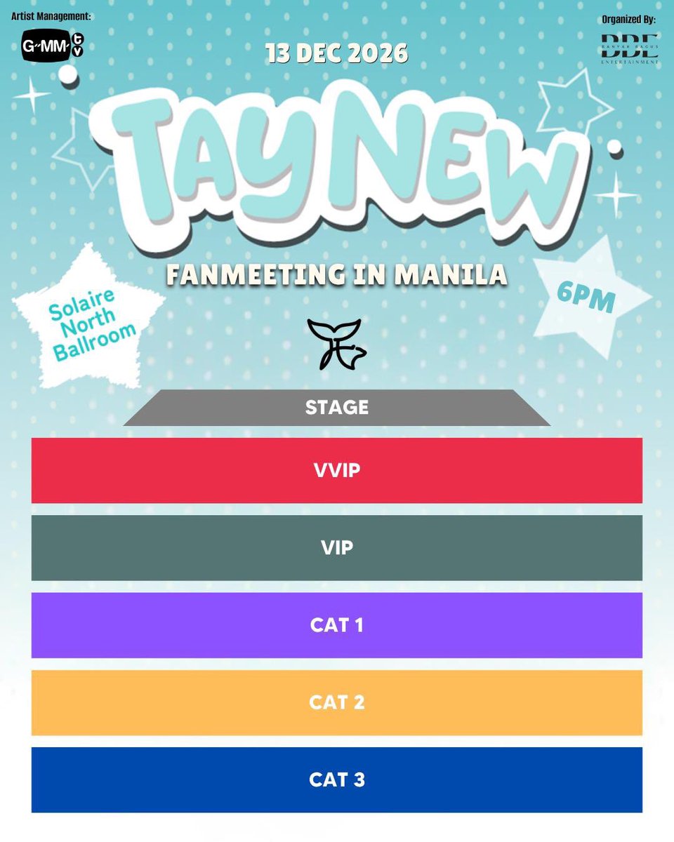 GMMTV's tweet photo. POLCAs! Christmas is about to get EXTRA SPECIAL this year as TAYNEW IS COMING BACK TO MANILA! 🎄✨

📍 Solaire North Ballroom
🗓️: December 13, 2026
⏰: 6pm

🎟️ : https://t.co/WyGpqB8HQG

General sale : October 11th 12pm (local time) 

#TayNewFMinMNL2026
#GMMTV https://t.co/6tF40g7rJ8