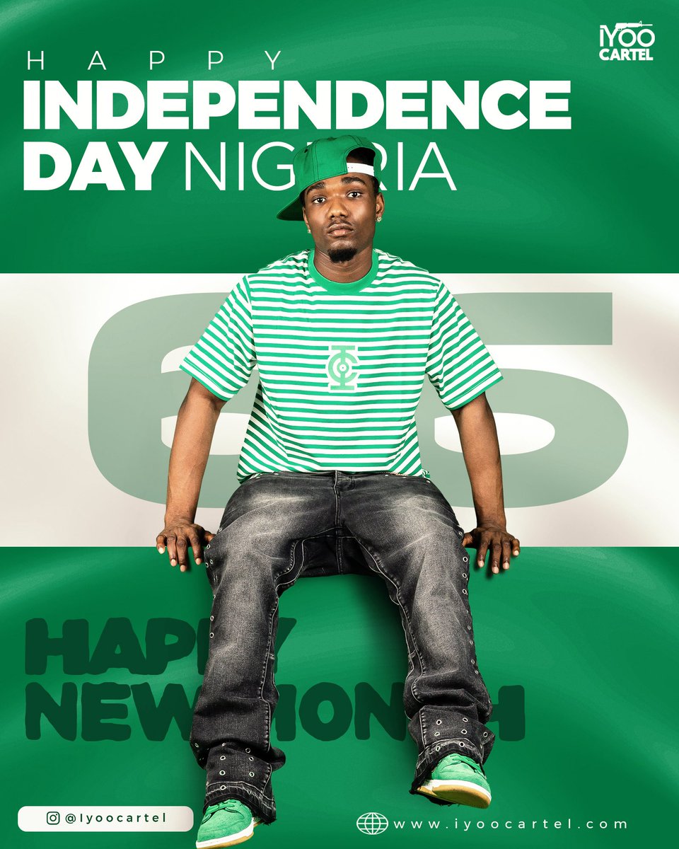 iyoocartel_'s tweet photo. Freedom never goes out of style.

Today, we celebrate the strength, culture, creativity, and unstoppable spirit of Nigeria. 💚🤍💚

From the streets to the world, we wear our identity with pride and move with confidence.

Happy Independence Day, Nigeria! 🇳🇬 https://t.co/j0XpAMKk8y
