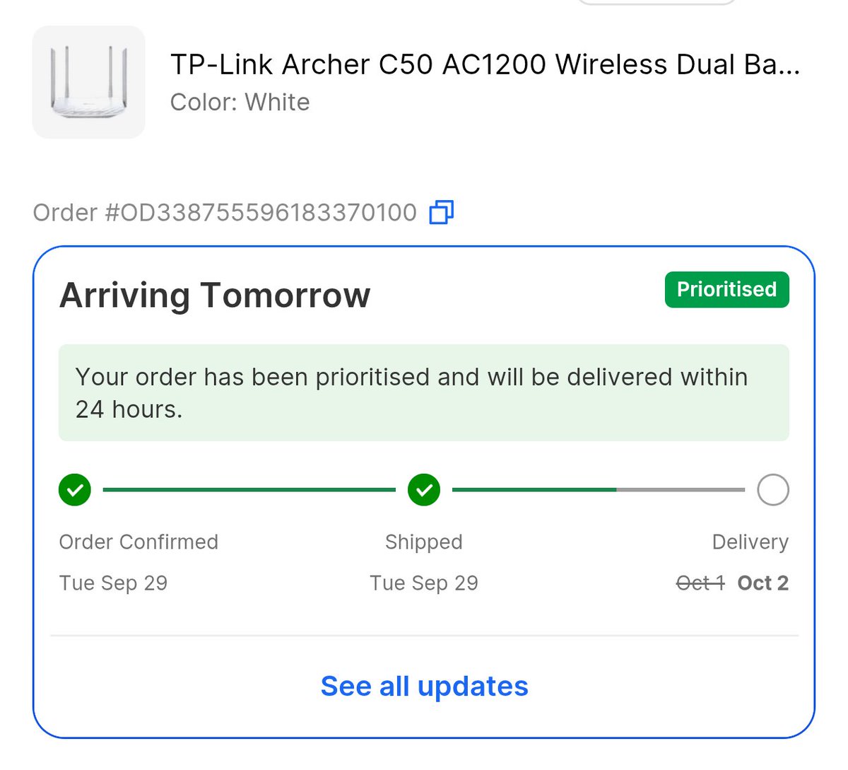 jitendrajain161's tweet photo. @flipkartsupport product had to be delivered by 30.09.26, date extended to 01.10.26 and now again to 02.10.26. No possible way to contact a live customer care. Kindly contact me and rectify soon. https://t.co/uyenuLhZ0H