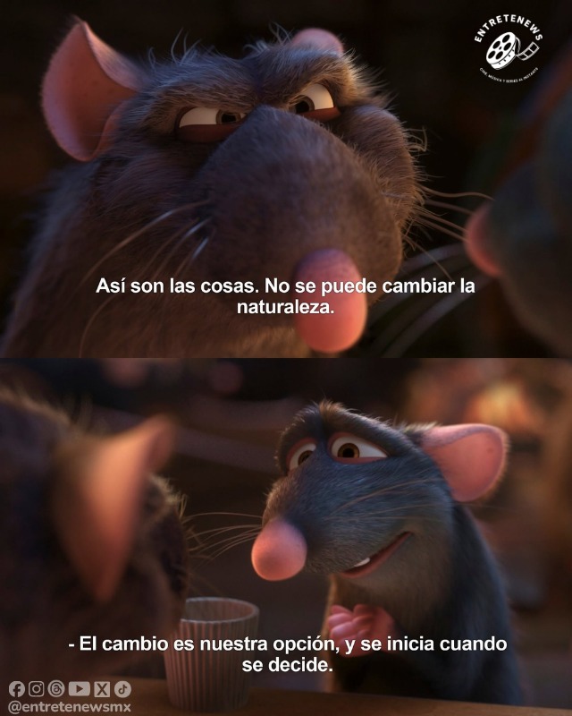 rymond88's tweet photo. Photo by EntreteNews on September 1, 2026. A rat meme says: “Things are the way they are. You can’t change nature. ” Change is our choice, and it begins when we decide. https://t.co/A4Toky1rIB