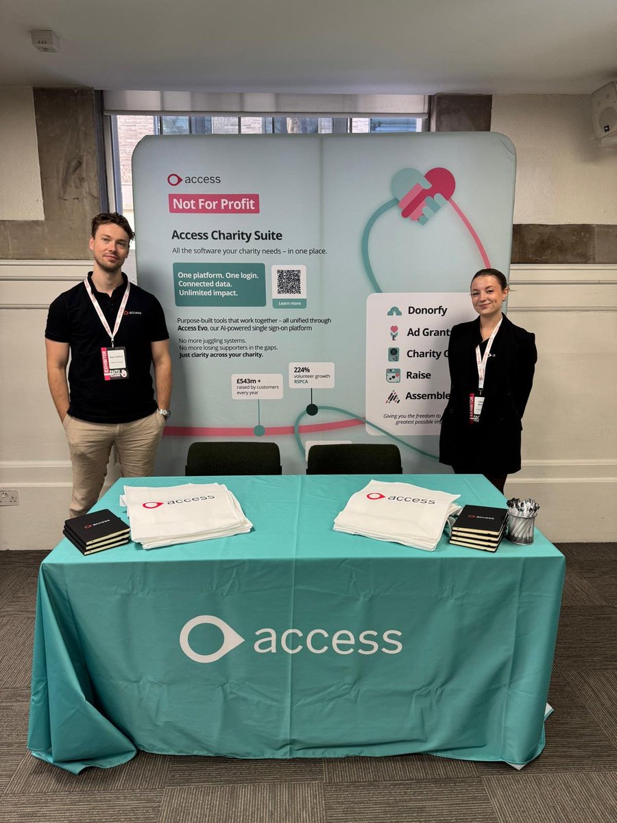AccessNFP's tweet photo. We’re at #FaithAndFundraising in London today! 👋

Sam Clifford and Chanice Buckley are there representing Access Not For Profit and meeting Christian charities, churches and fundraisers.

If you’re attending, come and say hello!

#FaithAndFundraising #CharityFundraising https://t.co/lpxqmsU68g