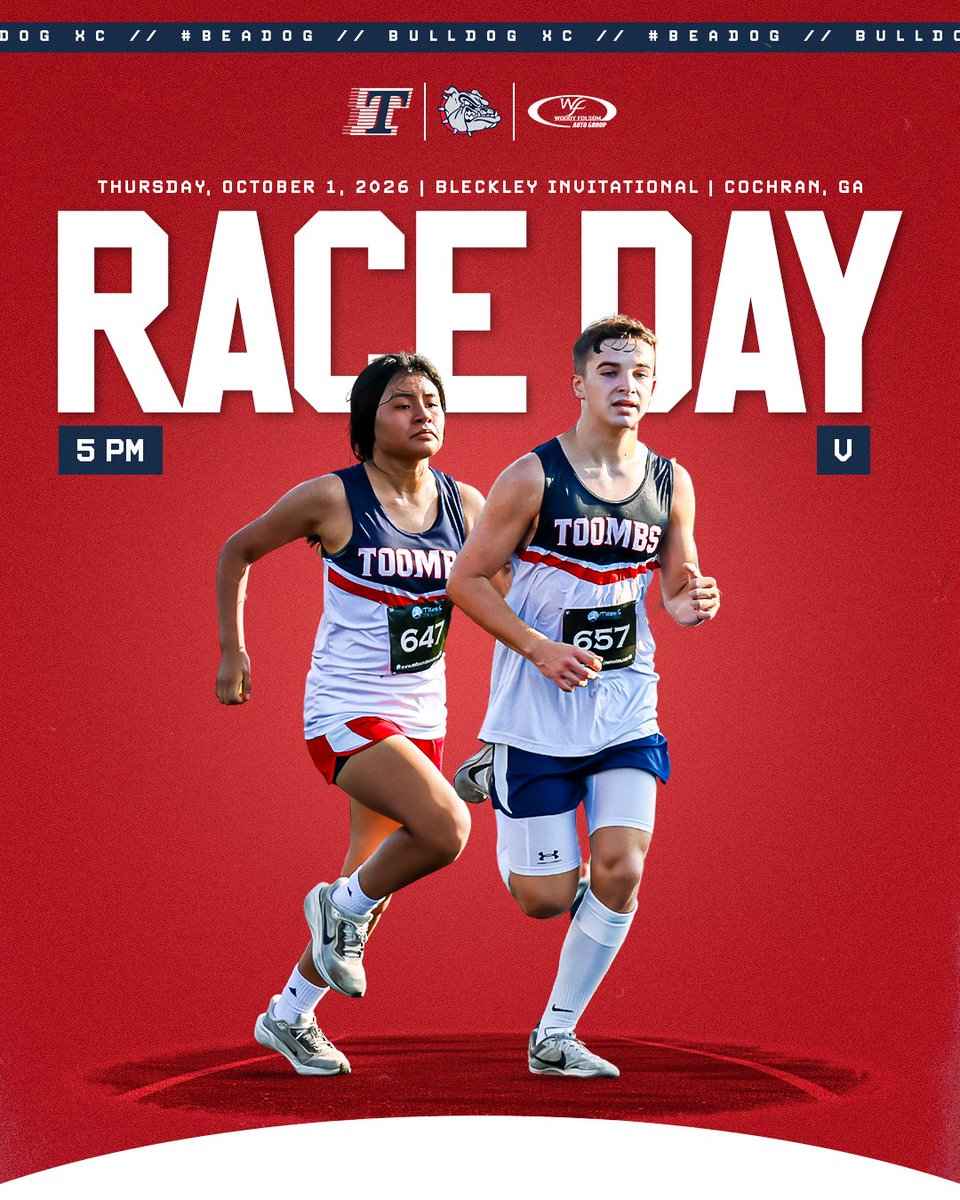ToombsDogs's tweet photo. It's RACE 🎽 DAY for the DOGS!
📍Bleckley County Invitational | Bleckley County Elementary School | Cochran, GA
⏰ 5 PM
🎟 No Ticket Link Available
Presented by Woody Folsom Automotive
#GoDOGS #BeADOG #BAD https://t.co/UBZzlWGuDJ