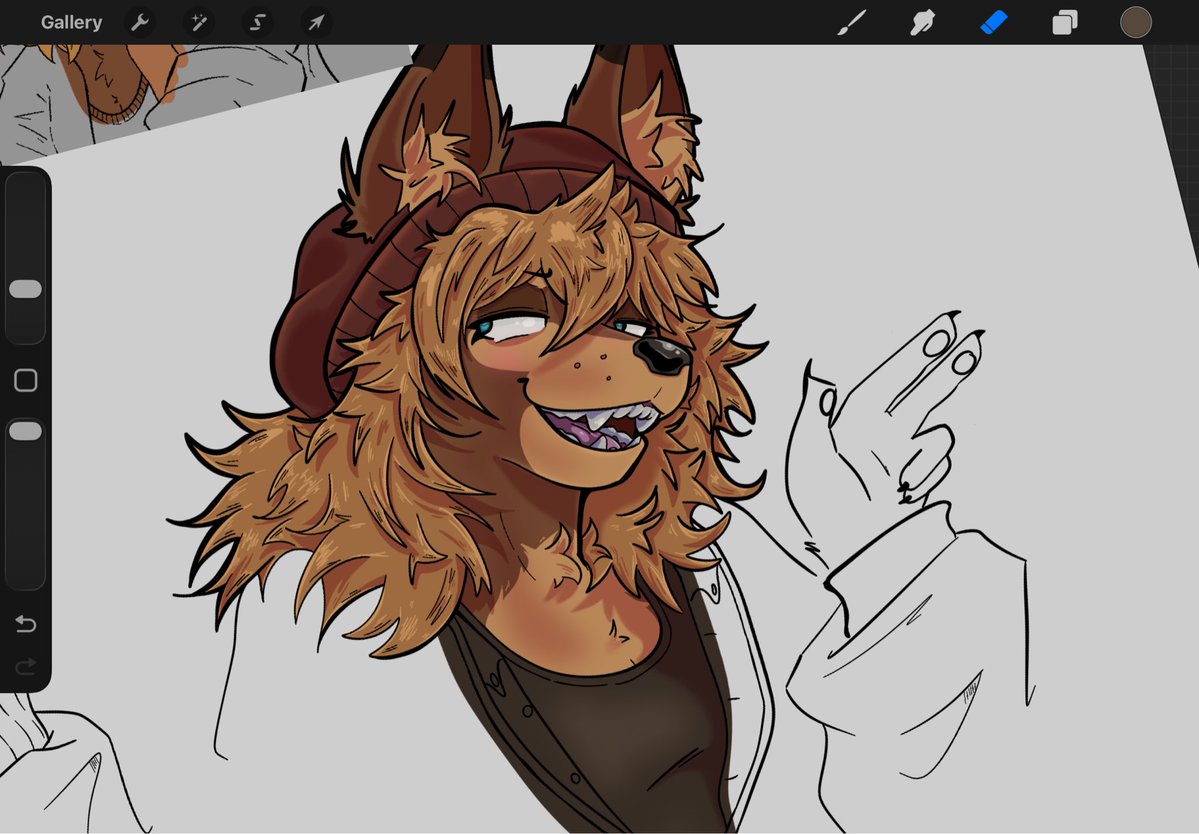 notgamjamaen's tweet photo. wip owed art for a cool girl ik the hand is fucked up i'll fix it later https://t.co/R8fMWtyhMx