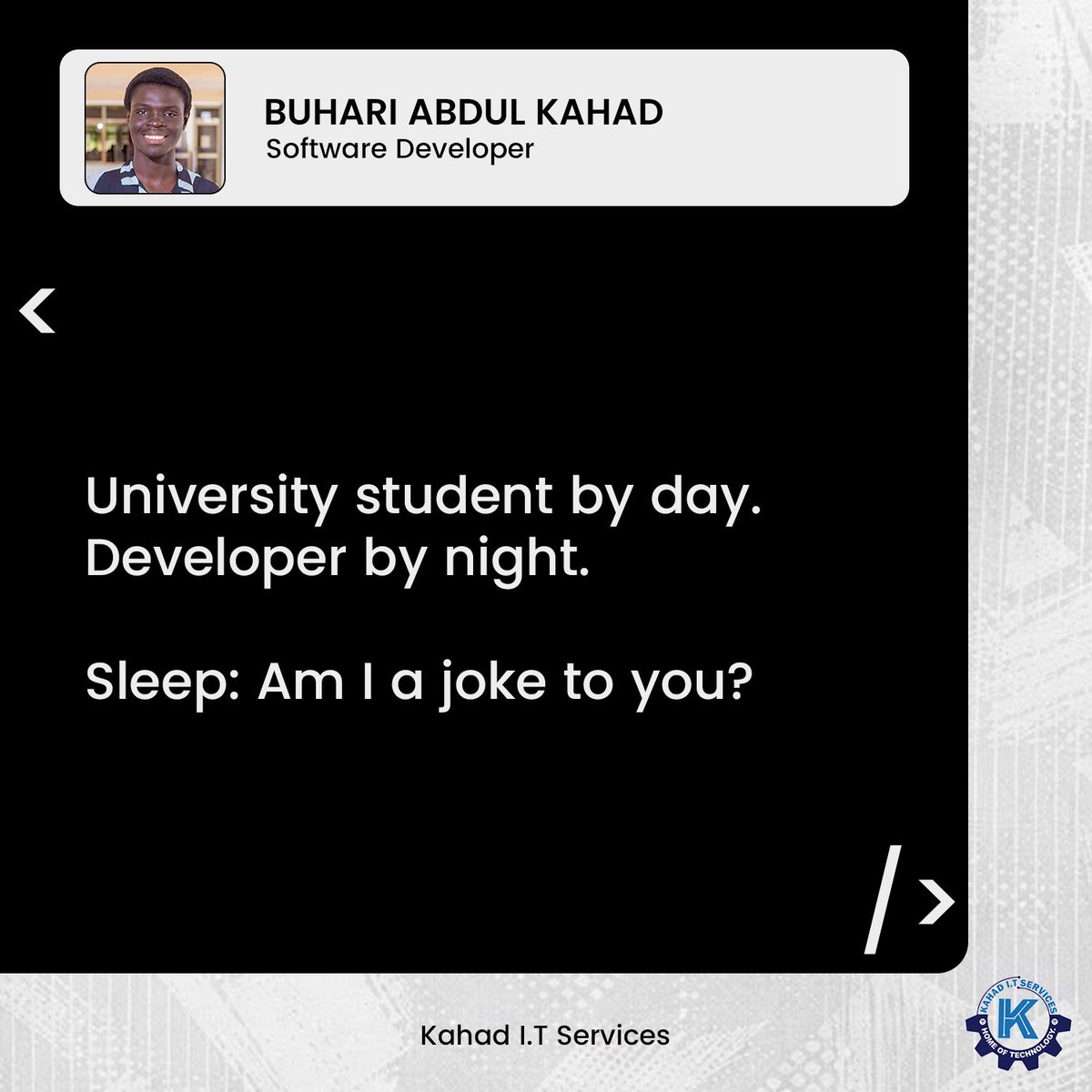 dev_kahad's tweet photo. Sleep no vex wai 😂 https://t.co/628rcbl1Bq