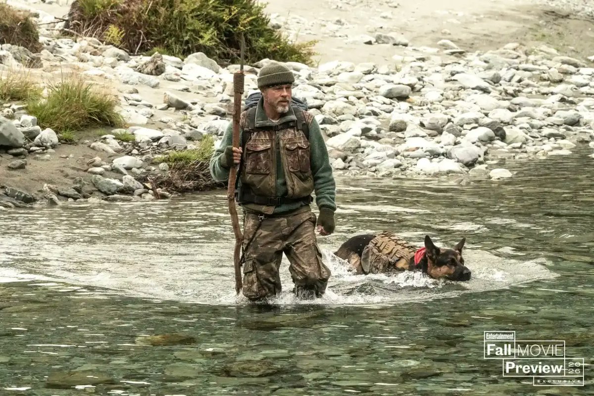 fInesito's tweet photo. Photo shared by Filmes &amp; Filmes on September 3, 2026, tagging Paramount Pictures, Entertainment Weekly, Paramount Brasil, and David Ayer Movies. Possibly an image of fishing, a brown bear, a fishing rod, and text. https://t.co/fNDTsTAqIB