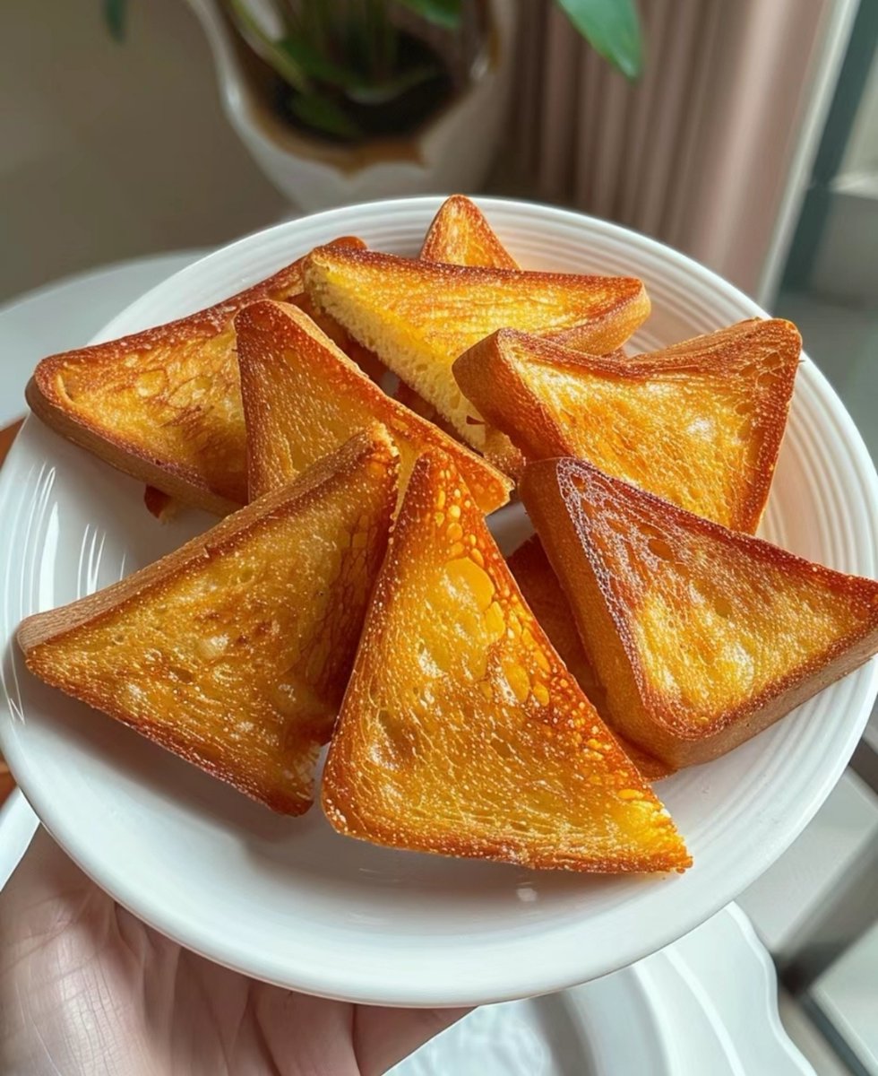 SurgeBeachoeoz's tweet photo. Just had the most satisfying midday snack: warm honey toast with a sprinkle of sea salt  Crispy on top, soft inside—total comfort in two bites!， https://t.co/oAa1Cq9Pvi