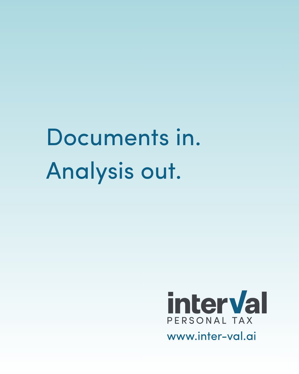 interVal_ai's tweet photo. You reviewed your top clients' T1's for planning opportunities. What about the other 180?

Reviewing 200 has never been realistic, so the opportunities in those files stay invisible.

interVal Personal Tax reviews the return and surfaces what's actionable across your entire book. https://t.co/KcrL7ZkUia