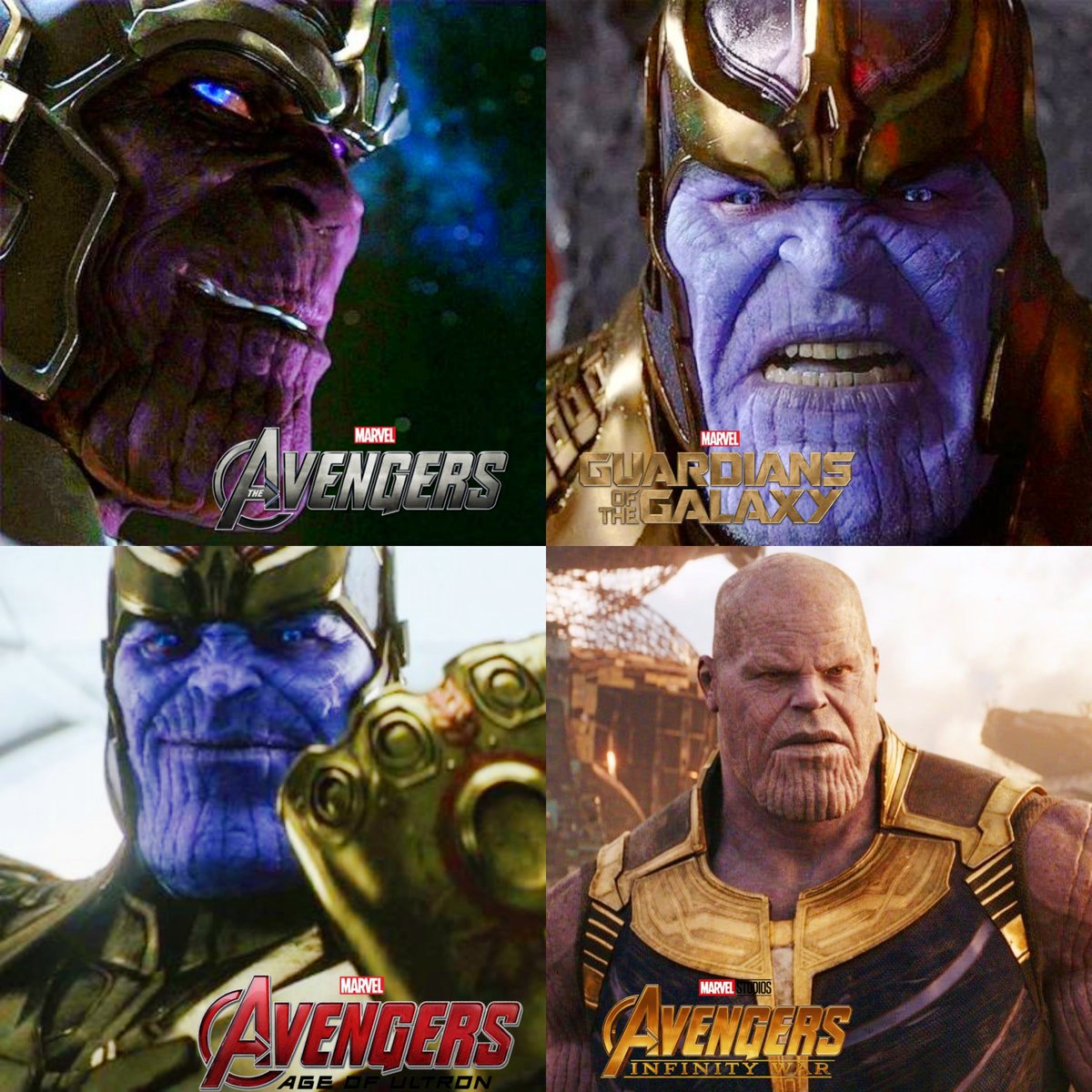 Pop_Clave's tweet photo. Why did Thanos look different in every MCU appearance? https://t.co/37HSueR4aq
