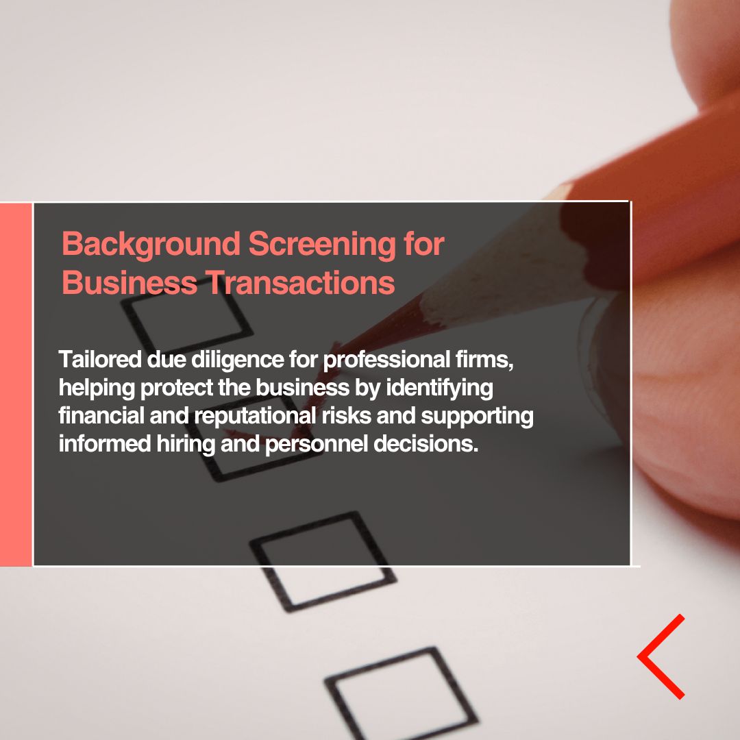 ScherzerBlog's tweet photo. Make informed decisions with specialized background reporting.

From employment screening to business transactions, compliance &amp; corporate governance, our tailored reports deliver the insight you need.

#BackgroundScreening #DueDiligence #RiskManagement https://t.co/B7oQdl2pYX