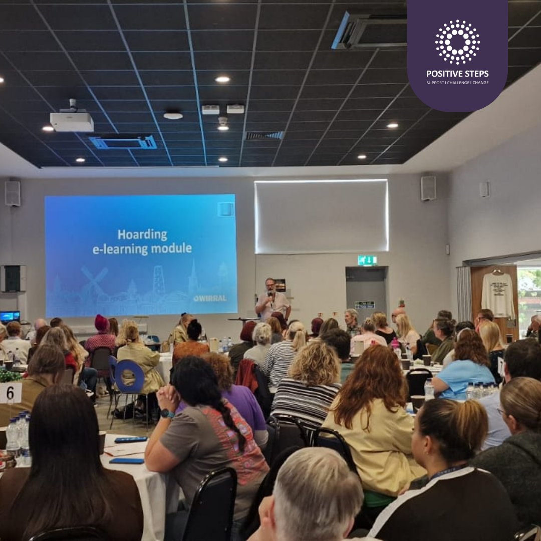 PositiveSteps's tweet photo. Our team attended the North West Hoarding Conference last week! The conference focused on overcoming challenges faced by individuals with hoarding behaviours, and featured clinical professionals. It was a great turn out and had a positive impact on all who attended 💜 https://t.co/61v8NsufPV