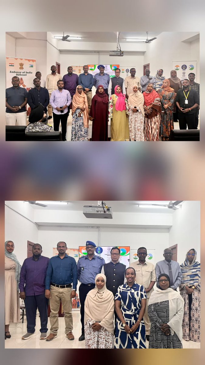 indiaindjibouti's tweet photo. On 29 September, Embassy celebrated ITEC ( Indian Technical and Economic Cooperation) Day 2026 with enthusiastic participation from ITEC alumni, ICCR (Indian Council for Cultural Relations) scholars, govt. officials, businessmen, students and friends of India in Djibouti. Mr. Charmakeh Idriss Ali, Director of National Institution for Public Administration and Mr. Mohamed Awaleh, Executive Secretary for Administrative Reforms graced the occasion alongside two representatives from Doraleh Container Terminal, Djibouti (SGTD).  

Ambassador M. Keivom in his remarks reiterated India’s commitment to share its developmental experience and expertise with countries of the Global South including Djibouti. He also thanked ITEC alumni and other scholars for their contribution towards a stronger India-Djibouti partnership and invited Djiboutian nationals to avail of various GoI sponsored academic programme. 

The event featured a detailed power-point presentation and curated videos on the background and goal of ITEC programme. Djiboutian ITEC and ICCR programmes alumni shared experiences of their training and academic courses in India

@LiveDjib

@iccr_hq
@dpa_mea
@MAECIDJIBOUTI
@Lanation77

@AgenceAdi

@narendramodi

@DDNewslive

@DJ_RTD

@PIB_India

@mygovindia

@airnewsalerts

@IndianDiplomacy

@diaspora_india
