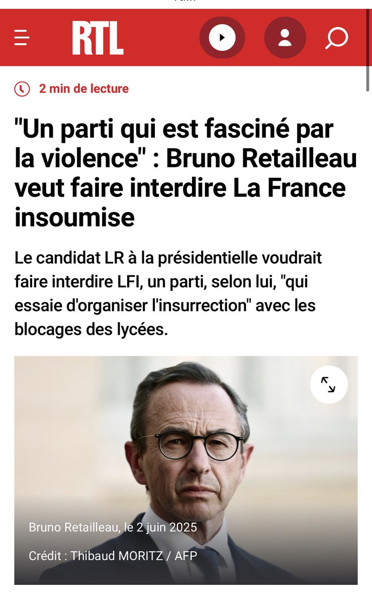JulienMARILLER's tweet photo. Merci à Bruno #Retailleau qui pose la question de l’interdiction de #LFI.

Appels à la sédition, légitimation de la violence, volonté d’insurrection : LFI dépasse clairement les bornes !

La République ne peut laisser personne chercher à installer le chaos total en #France.

Un ❤️ si tu es d’accord ! ⬇️

@AvecRetailleau_ @BrunoRetailleau