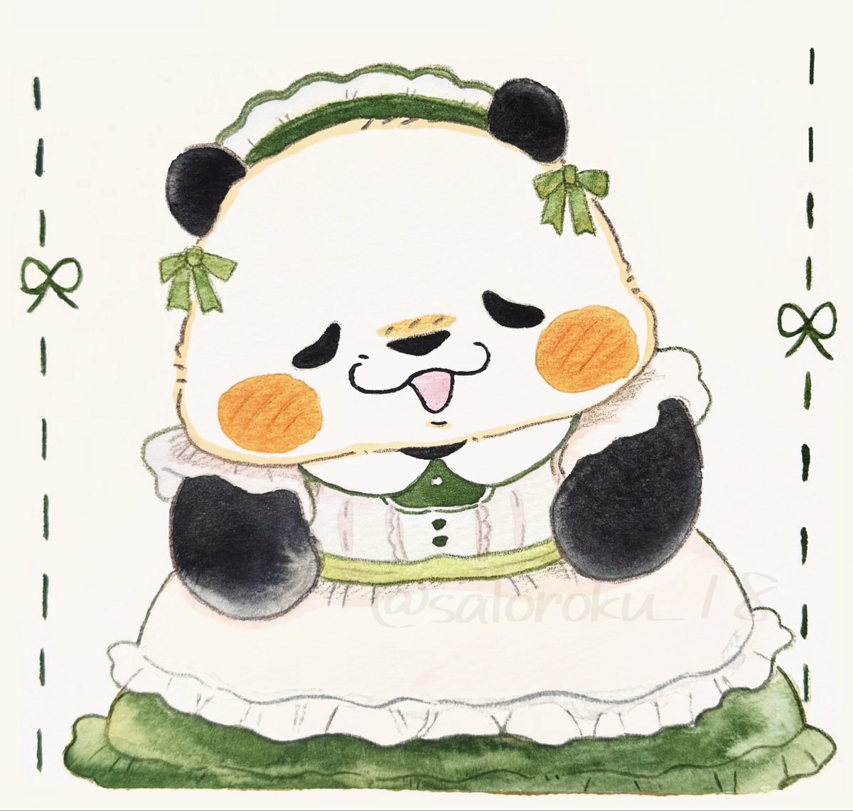 satoroku_18's tweet photo. おかえりなさいませっ🐼 https://t.co/gr0CBUyO1W