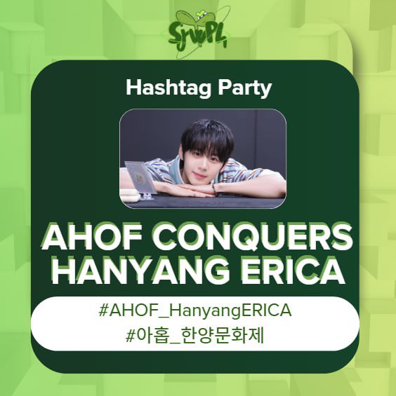 SeoJeongWooph2's tweet photo. Let's join the hashtag party and drop those tags!

AHOF CONQUERS HANYANG ERICA
#AHOF_HanyangERICA
#아홉_한양문화제

#AHOF @AHOF_official https://t.co/8cIsIvE5Z6