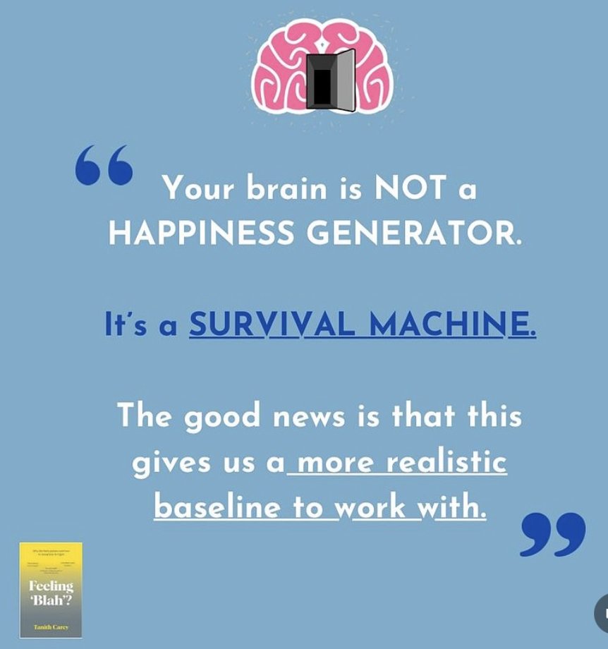 TanithCarey's tweet photo. Bad news? 
No.
When you understand how your brain's reward system works, you find out how to love life more.

Want the new neuroscience of joy? 
Keep following for more from "Feeling Blah?" 

#psychology #health #Socialism #bookstoread #Eurozone #healthyhabits https://t.co/8yXnEuxP71