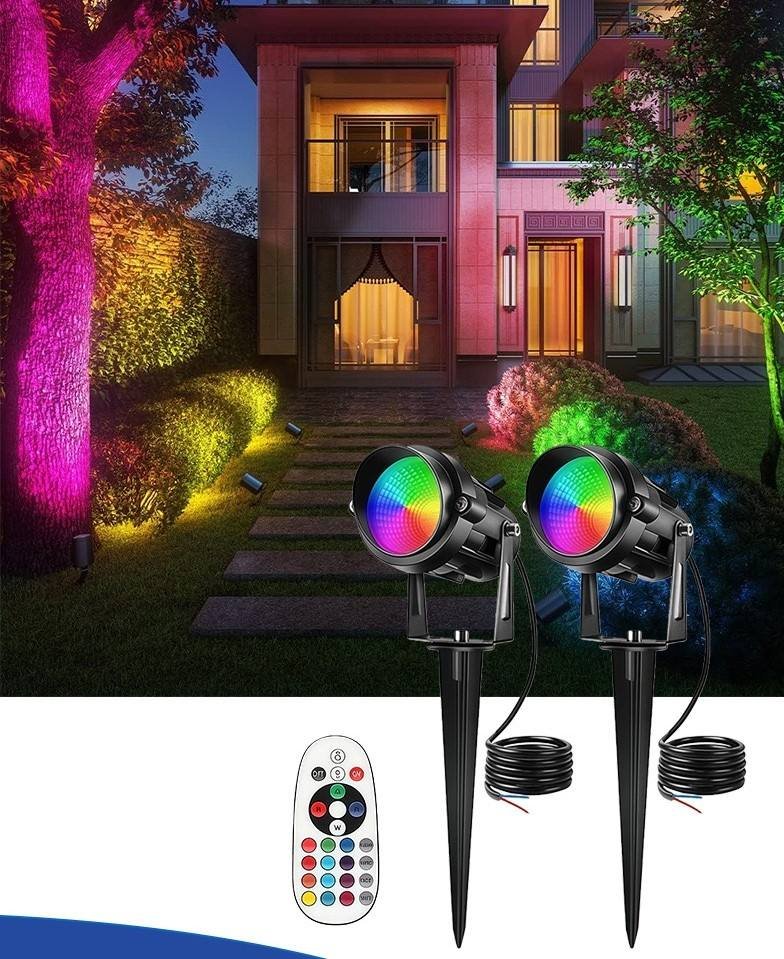 Verafanfme's tweet photo. https://t.co/aBV00b1v3b Rmt Ctrl Led RGBW Smart 10w Colorful Outdoor Spot Light for Garden Building Hotel Pathway Villa Landscape Event Holiday Decor https://t.co/AimKtN6jRi
