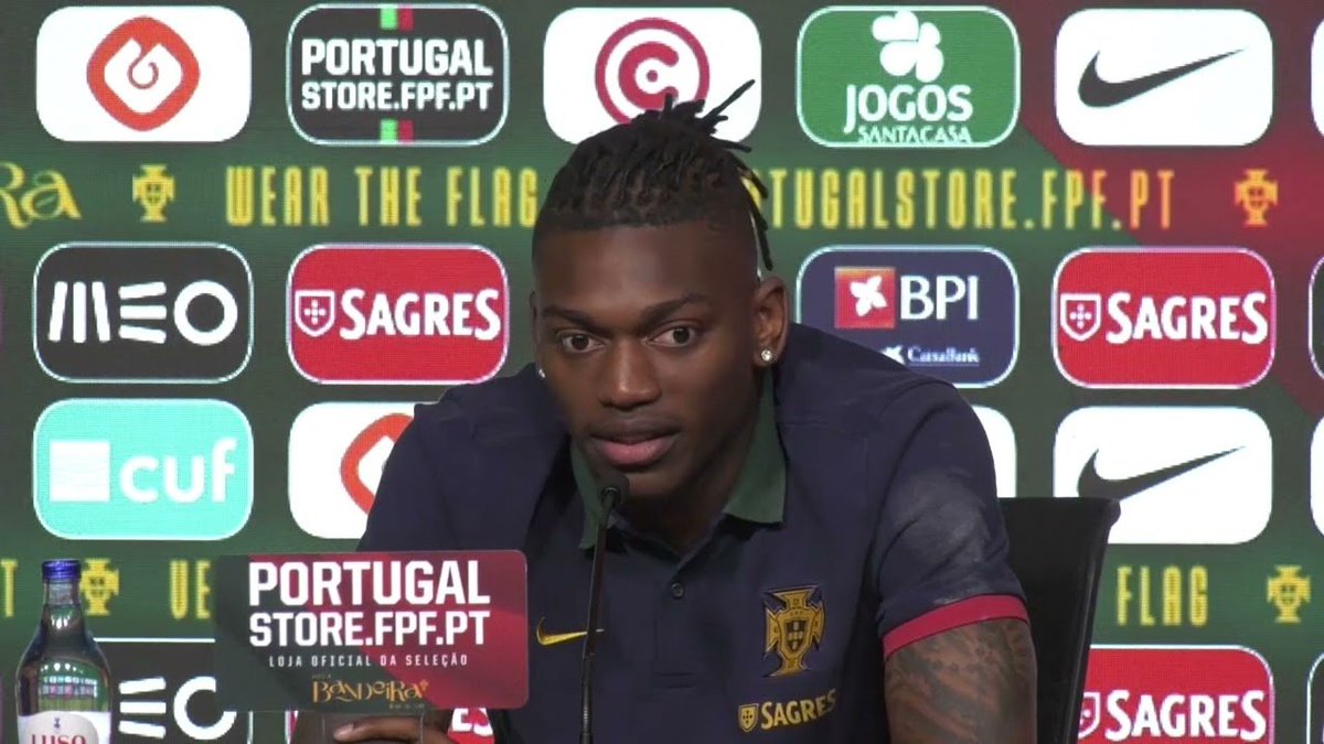 FullTimeX_'s tweet photo. 🚨🗣️ Rafael Leao opens up on wearing the iconic No. 7 previous worn by Cristiano :

"I told them "No I don't want the jersey but they insisted" my reasons were very simple, Cristiano just left the camp for some reasons, we should respect him and keep the jersey till the next international break but they insisted and changed my number to 7"

"I never wanted the jersey because it's a lot of responsibility and it's too early to wear that jersey because Cristiano Ronaldo just left"